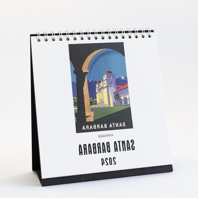 Santa Barbara Easel Desk Calendar 2024