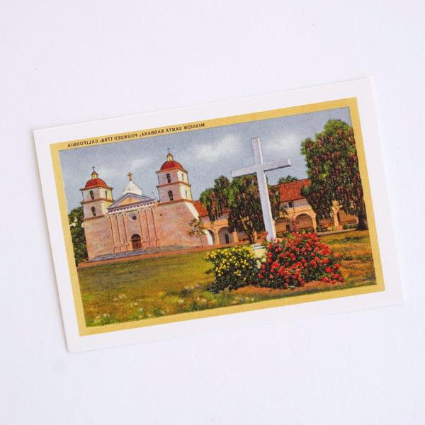 Fiesta at Mission Santa Barbara Postcard