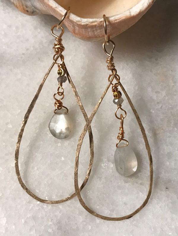 Justina Moonstone Earrings