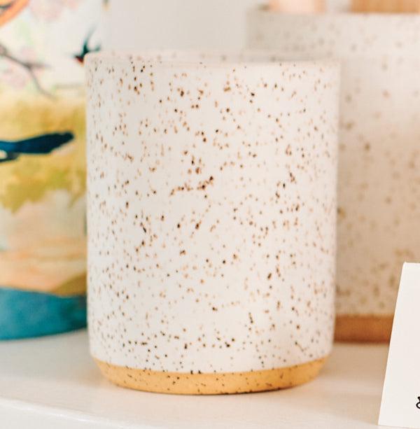 Ceramic Utensil Holder - Speckled