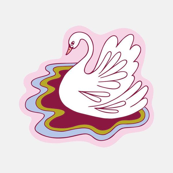 Swan Sticker